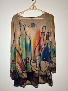 Radzoli Brown Knit Wine Bottle Top